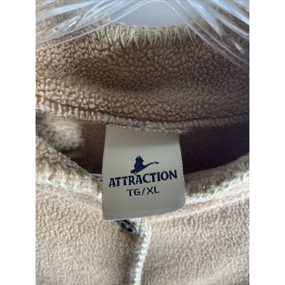 Attraction Size XL Grannycore Fleece Cardigan Jacket Embroidered Flowers - Picture 5 of 12